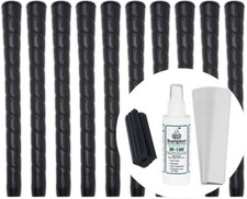 Star Midsize Channel Wrap Golf Grips Set of 10 w/ Grip Kit - Made in the USA