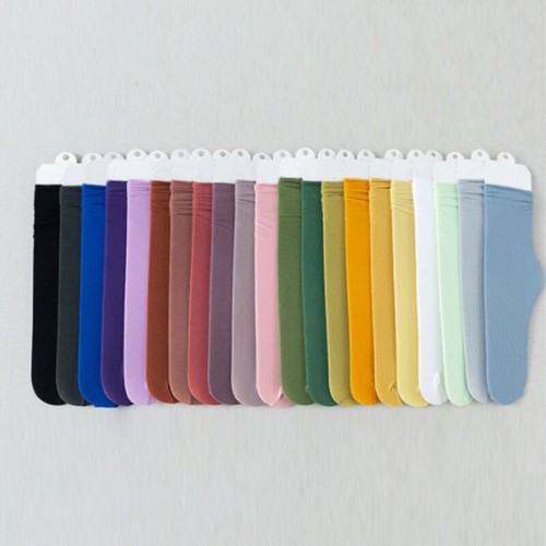 Women Ladies Thin Loose Elastic Socks Solid Colorful Long Socks Hosiery Summer - Picture 7 of 24