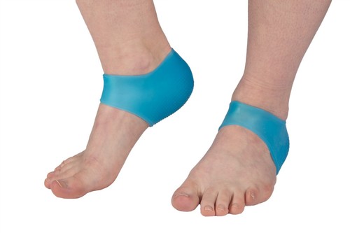 Pair of Moisturising Gel Heel sleeves for Cracked Foot Care Protectors Flat Feet - Picture 10 of 16