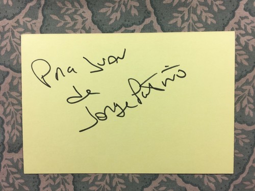 Jorge Patino - MEXICAN CINEMA - Llámenme Mike - El candidato - Autographed 1981 - Picture 1 of 2