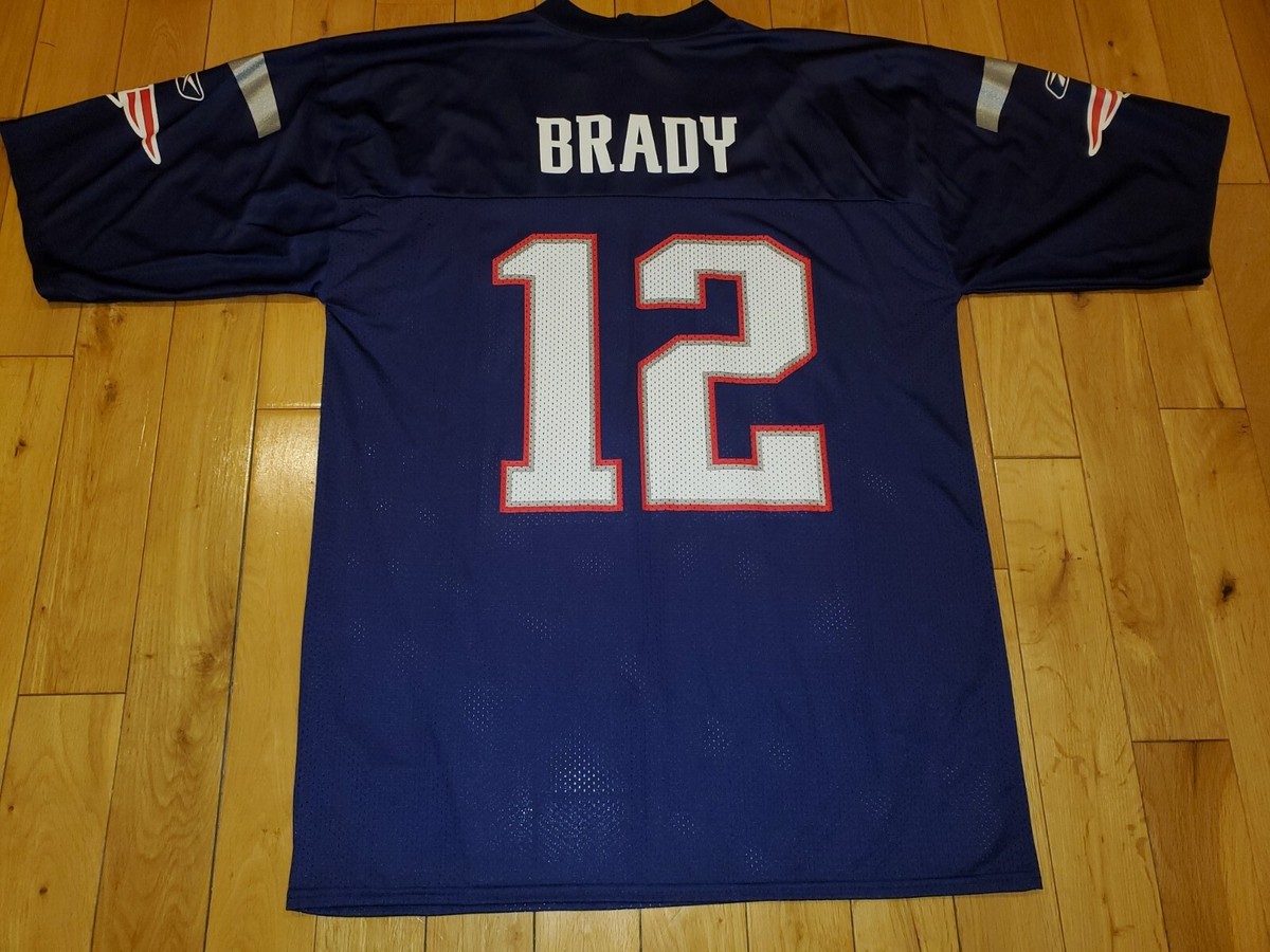 New Reebok Players Tom Brady NEW ENGLAND PATRIOTS NFL Team Replica