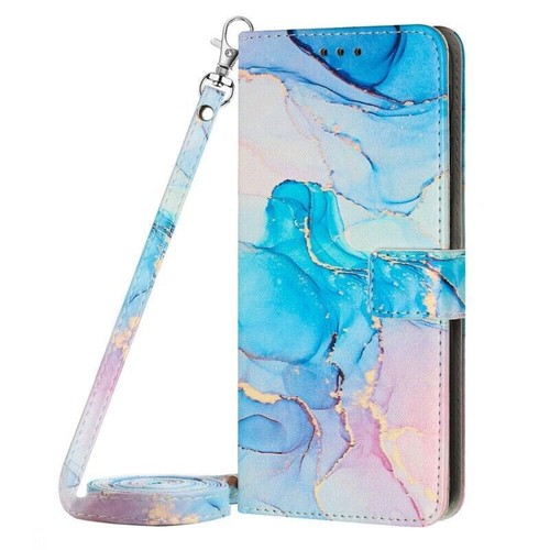 Strap Marble Leather Wallet Phone Case For Samsung S25 S24 S23 S22 S21 S20 Ultra - Picture 29 of 54