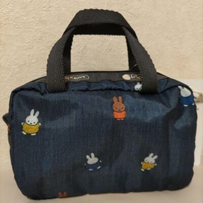 【LESPORTSAC】MIFFY EMBROIDERY MICRO BAG LeSportsac MICRO BAG Miffy Embroidery Micro Bag Pouch