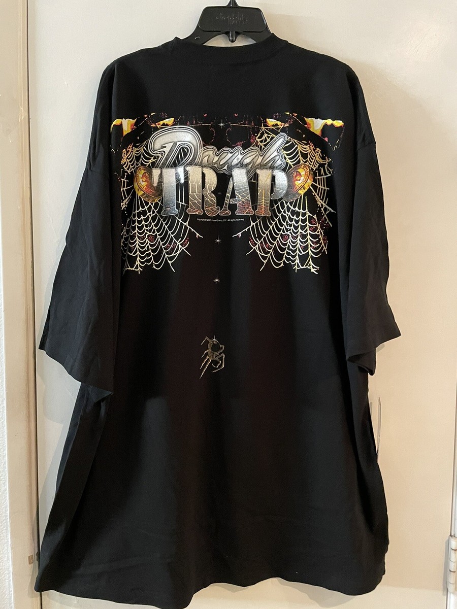 Y2K Fuya T-Shirt Mens XLBlack Cotton Neon Graphic Streetwear