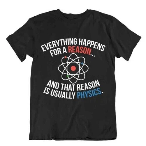 Chemiker T-Shirt Alles Passiert Weil Von Der Chemie T-Shirt Witz - Bild 1 von 1