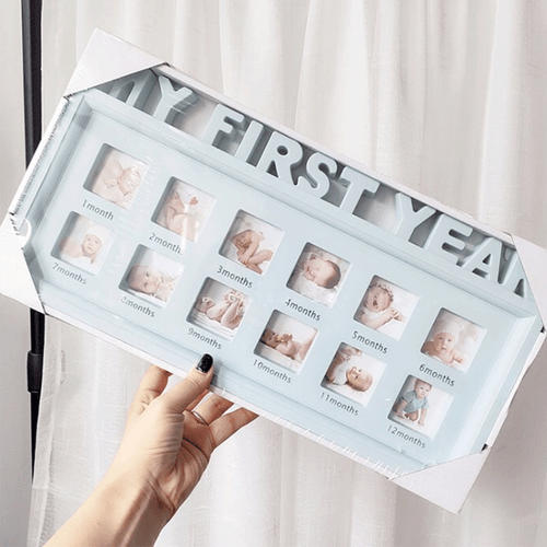 12 Months Picture Newborn Baby My First Year Photo Frame Girls Boys - Picture 11 of 16