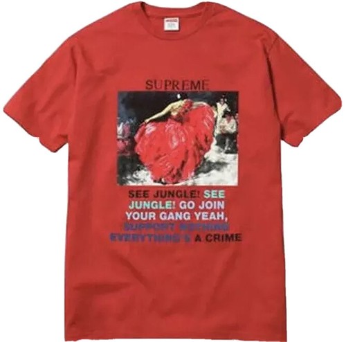 Supreme Dancer T-Shirt!!!Red!!! Size 