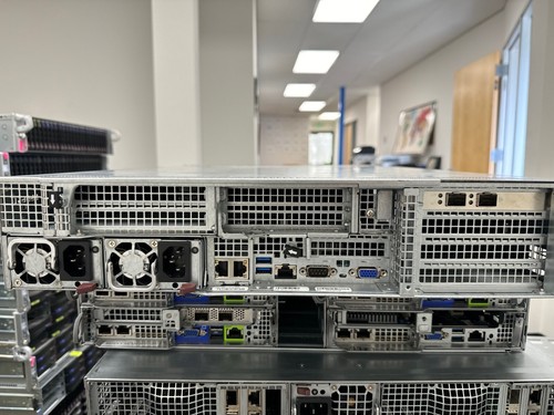 2U Server 4x 800GB U.2 NVME 24 Bay SSD SAS SATA 2x Xeon 18 Cores 7x PCI-E RAILS - Picture 4 of 6