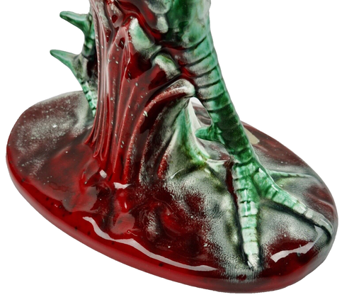 Großer Royal Haegar Keramik Hahn rot grün silber schwarz 20 Zoll R1762 - Bild 6 von 23