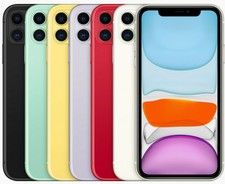 APPLE IPHONE 11 64 128 256 BLACK WHITE RED YELLOW GREEN PURPLE NUOVO ORIGINALE