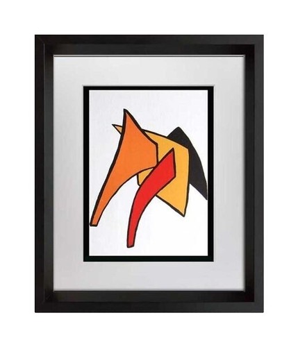 Alexander calder 切手 額装 Alexander CALDER 1963 Authentic Color Lithograph 
