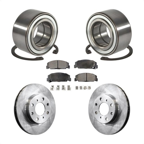 For Honda Civic Front Wheel Bearing With Disc Brake Rotors And Cerami KBB-100065 - Picture 1 of 14