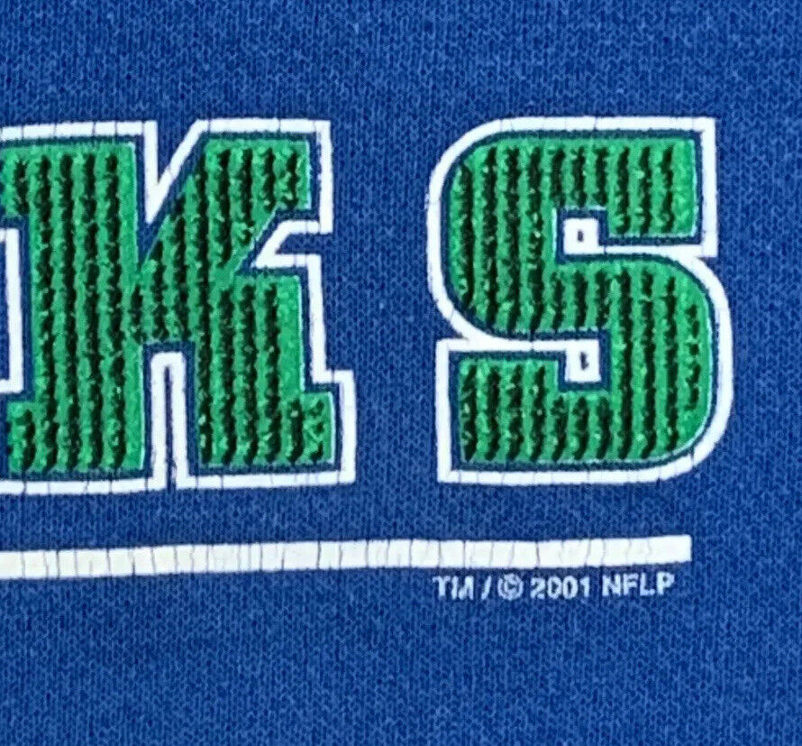 Vintage 2001 NFL Seattle Seahawks Sweatshirt Size… - image 4