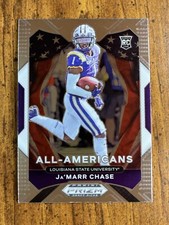 Ja’Marr Chase • 2021 Prizm Draft Picks All Americans #185 • Rookie RC LSU 🐅🏈