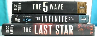 THE 5TH WAVE Complete Series 2 Larger Paperbacks & 1 Hardcover by Rick Yancey
