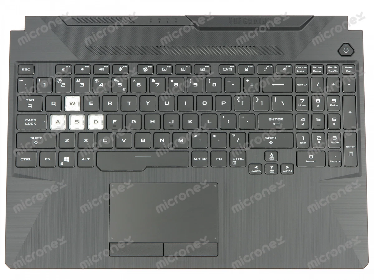 FOR Asus TUF Gaming A16 FA506IV Palmrest Keyboard LED RGB US International