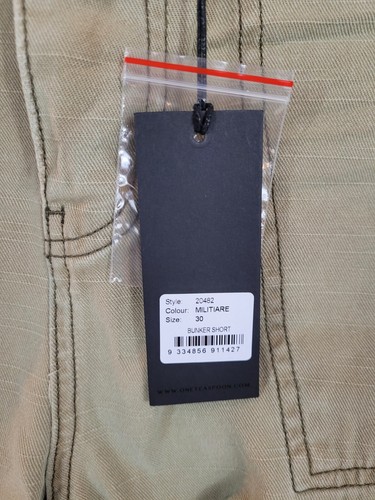 New Man x One Teaspoon 30 Militiare Bunker Shorts Men - Picture 6 of 10