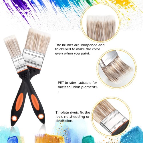 5 PCS Painting Knife Set, Background Blender Brush & Fan Blender Artist Brush - Picture 7 of 9
