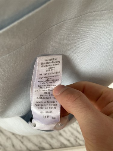 Hackett (38R) Pure 100% Linen Waistcoat Pale Blue Morning Suit Ascot Wedding VGC - Picture 7 of 8