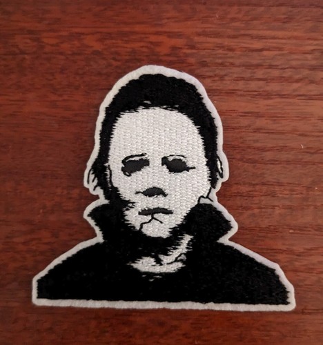 Michael Myers Patch Halloween Horror Bogey Man Gothic bestickt aufbügeln 2,5x2,5" - Bild 2 von 7