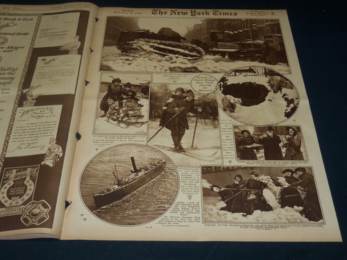 1920 FEBRUARY 15 NEW YORK TIMES PICTURE SECTION - GASSED BY SARGENT - NT 8773 - Picture 4 of 7