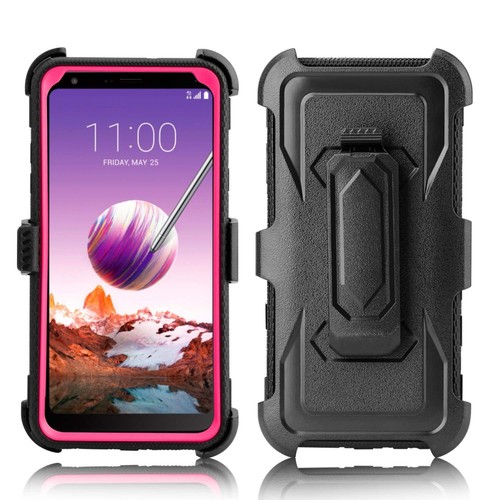 For LG Stylo 4/Stylo 5 Cases Full-Body Armor With Kickstand Hybrid Holster Clip - Picture 26 of 32