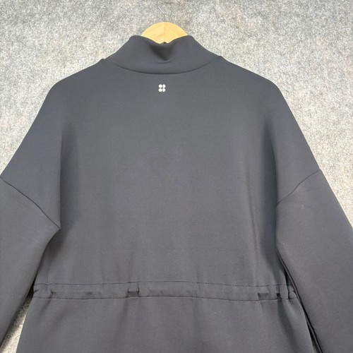 Chaqueta Betty sudorosa para mujer talla S negra gracia cremallera a través del cordón ropa deportiva - Imagen 8 de 11