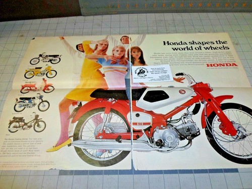 HONDA 90 MODELS MAGAZINE ADVERTISEMENT CAMPAIGN SPREAD 1 QUANTITY FREE SHIPPING - Picture 1 of 2