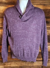 Weatherproof Vintage Men’s M Burgundy Pullover Sweater Lightweight Knit Casual