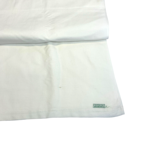 Vintage Cannon Muslin Twin Flat Sheet Eyelet Lace Trim Rose Cotton 64” x 92” - Picture 3 of 13