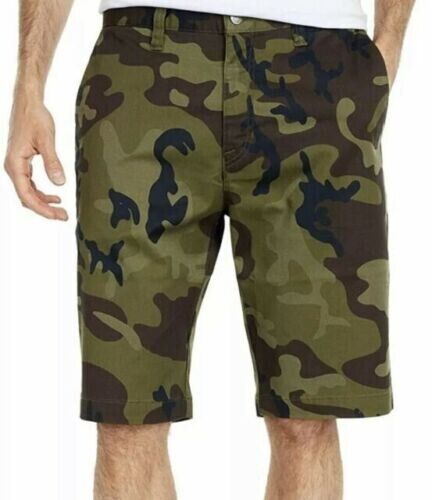 VOLCOM mens Stone V Monty Stretch Shorts 22" Camo Green Combo 32 NWT - Picture 1 of 3