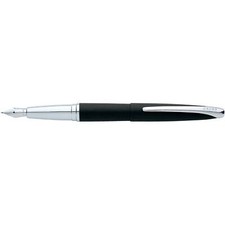 Cross Fountain Pen ATX Basalt Black Finish Barrel with Chrome, Fine Nib 886-3FS