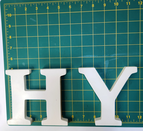 HAILEY 5" inch 3D White Solid wood Letters VGC Ready To Hang. Nusery Kids Room - Picture 4 of 7