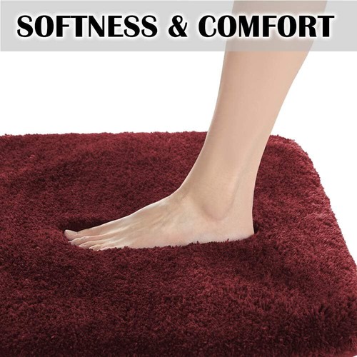 Non Slip Bath Mat (16 x 24, Blue) - Water Absorbent Soft Microfiber Rug, Machine - Picture 121 of 194