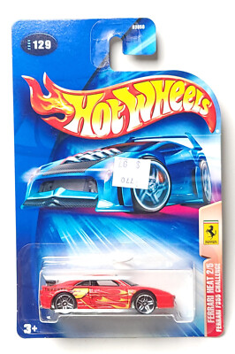 Hot Wheels Ferrari heat F355 Challenge #129 red flames PR5 | eBay