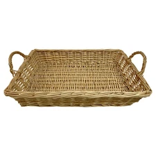 Boho Chic Wicker Tray