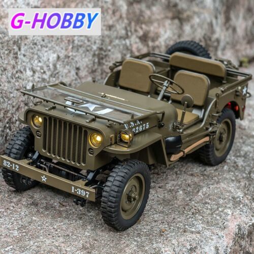 Rochobby 1/6 1941 MB Scaler Willys Jeep Fernbedienung Fahrzeug bereit Set RC Auto - Bild 3 von 10