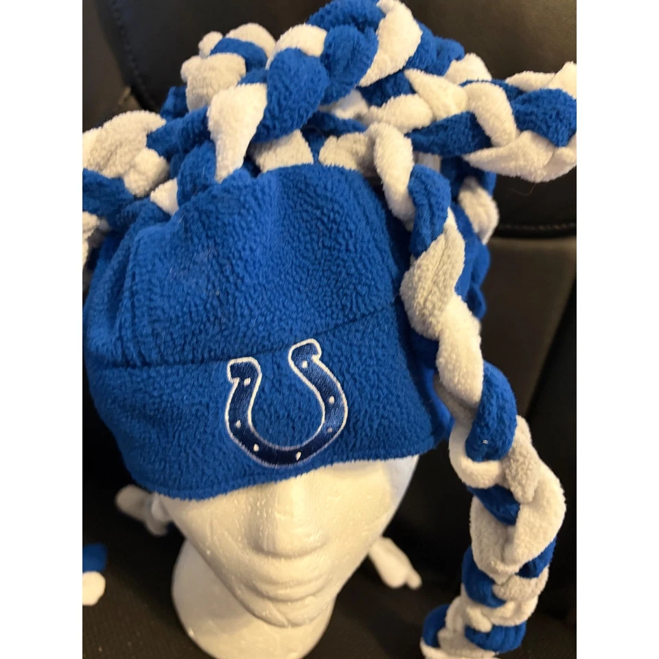 Sombrero polar con trenzas para hombre Indianapolis Colts ropa del equipo Reebok NFL Foto 3 de 4