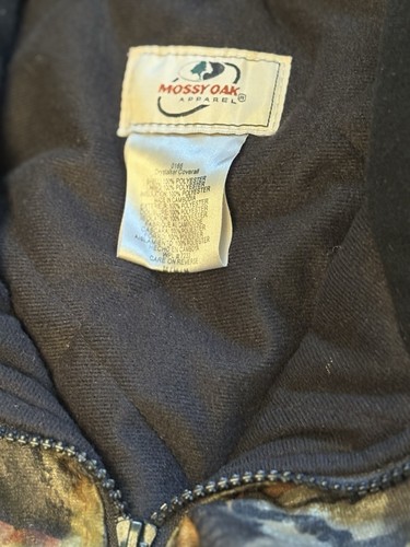 Mossy Oak Break Up Insulated Coveralls Men’s Medium See Pics No Hood - Picture 9 of 13
