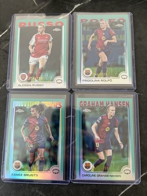 Topps Chrome UWCL /199 Lot   Russo, Rolfö, Graham Hansen, Future Stars  