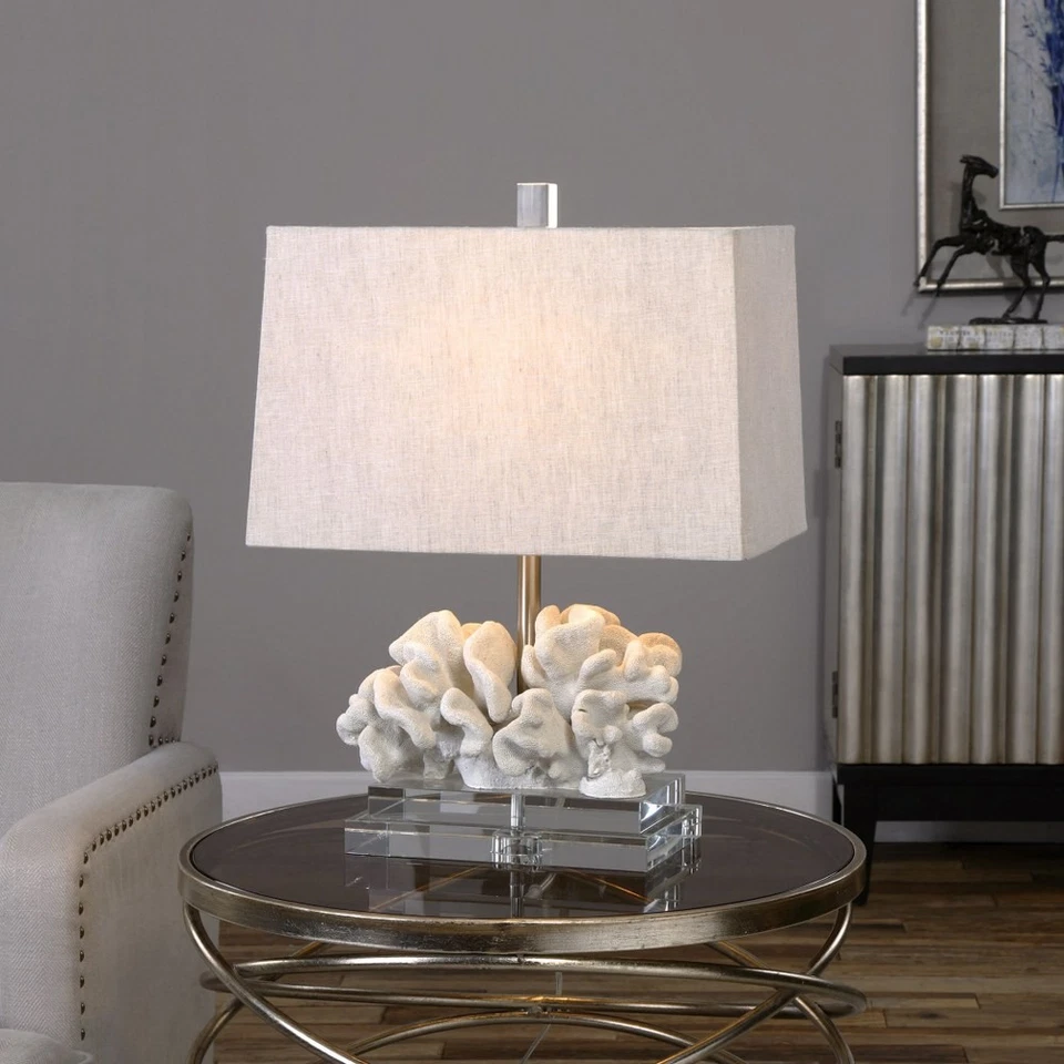 Coral - 1 Light Table Lamp - 16 inches wide by 10 inches deep Lamps Uttermost - Image 3 of 4