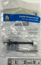 Everbilt 3 Inch Solid Door Stop Oil Rubbed Bronze Light Duty Bumper Fast Shipper