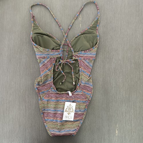 Becca By Rebecca Virtue Free Spirit Plunge One Piece L NWT $148 - Picture 5 of 7