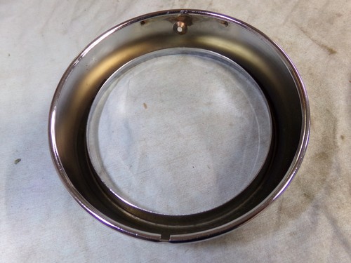 Headlamp Bezels, Pair, Chrome, 1951 Ford, Mercury, NOS - Picture 8 of 10