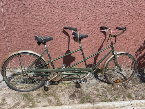 Vintage 1970 Schwinn Tandem Bicycle Built For Two - All Original Needs Work