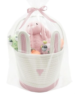 Large Woven Easter Baskets for Girls & Kids - Empty Basket with Gift Bags and...