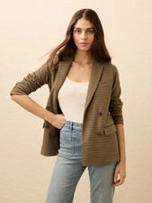 NEW Faherty Rockhill Houndstooth Inlet Knit Double Breasted Blazer S NWT 278