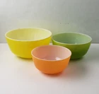 Vintage Anchor Hocking Fire-King Bowl 6",  7-1/4"  &  8-1/4"  Set Of 3
