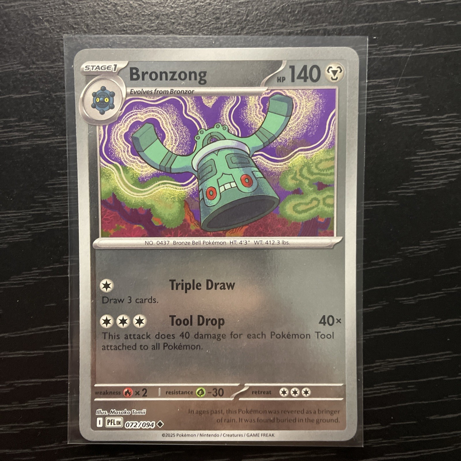 Bronzong 72/94 - Reverse Holo - Phantasmal Flames - Near Mint