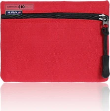 Mini Coin Purse, Mabor Small Change Pouch Canvas Portable Purse Red 